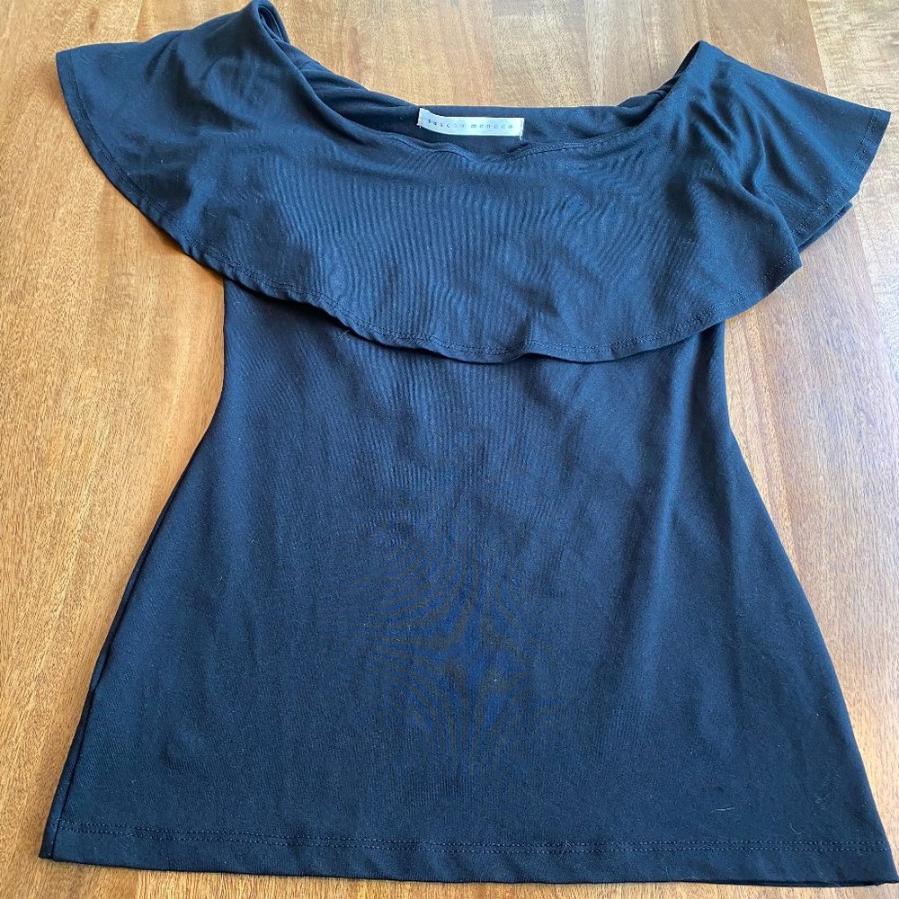 Susana Monaco Off the shoulder ruffle top